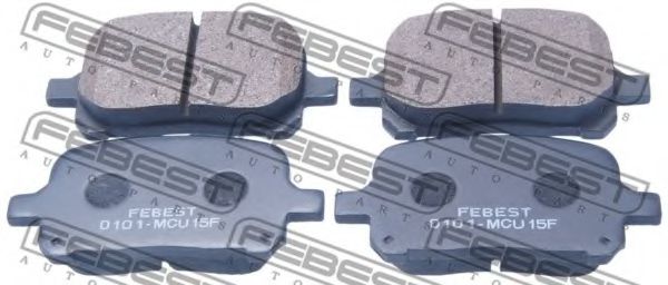 0101-MCU15F FEBEST Brake Pad Set, disc brake