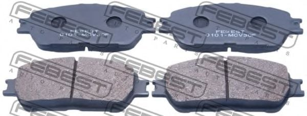 0101-MCV30F FEBEST Brake Pad Set, disc brake