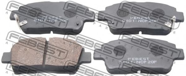 0101-NCP20F FEBEST Brake Pad Set, disc brake