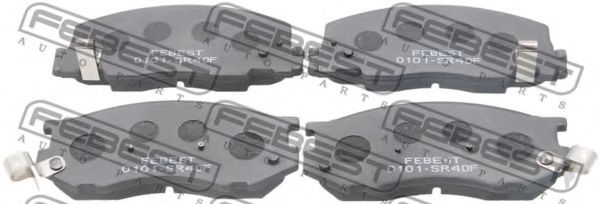 0101-SR40F FEBEST Brake Pad Set, disc brake