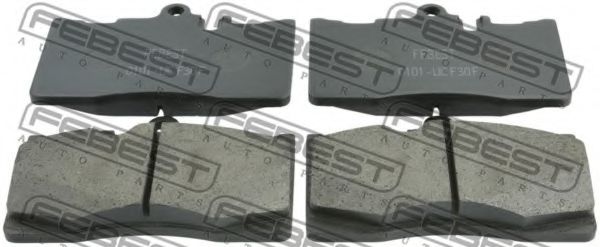 0101-UCF30F FEBEST Brake Pad Set, disc brake