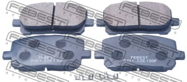 0101-ZZE130F FEBEST Brake Pad Set, disc brake
