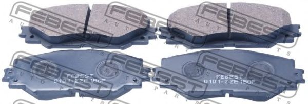 0101-ZZE150F FEBEST Brake Pad Set, disc brake