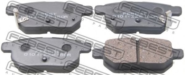 0101-ZZE150R FEBEST Brake System Brake Pad Set, disc brake