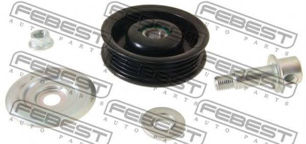 0187-GX110 FEBEST Belt Drive Deflection/Guide Pulley, v-ribbed belt