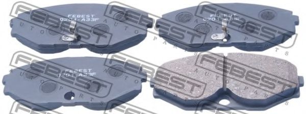 0201-A33F FEBEST Brake Pad Set, disc brake