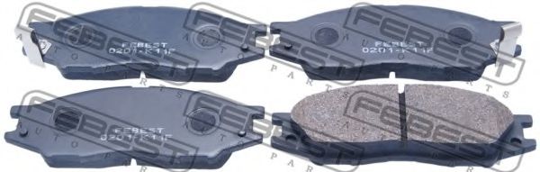 0201-K11F FEBEST Brake Pad Set, disc brake