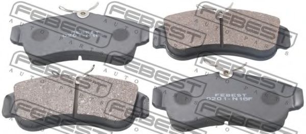 0201-N16F FEBEST Brake Pad Set, disc brake