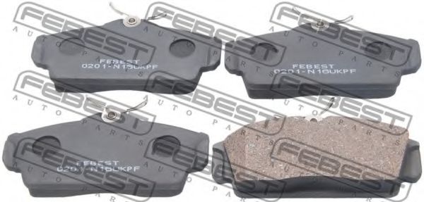 0201-N16UKPF FEBEST Brake Pad Set, disc brake