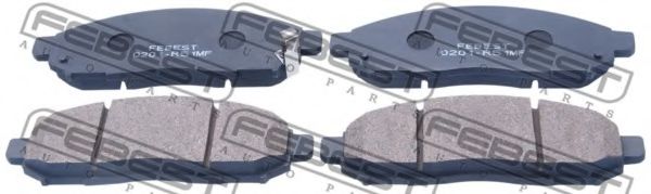 0201-R51MF FEBEST Brake Pad Set, disc brake
