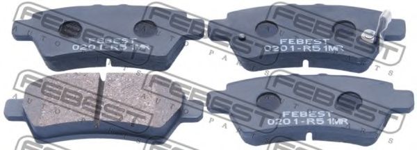 0201-R51MR FEBEST Brake System Brake Pad Set, disc brake