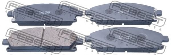 0201-T30F FEBEST Brake Pad Set, disc brake