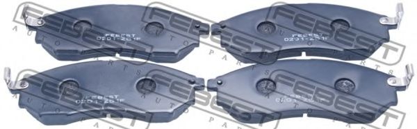 0201-Z51F FEBEST Brake Pad Set, disc brake