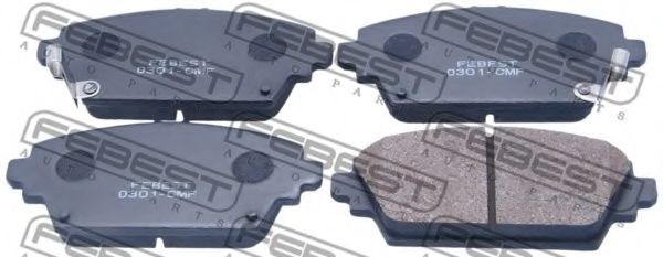 0301-CMF FEBEST Brake Pad Set, disc brake