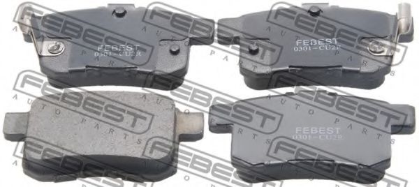 0301-CU2R FEBEST Brake System Brake Pad Set, disc brake