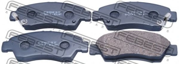 0301-EUF FEBEST Brake System Brake Pad Set, disc brake