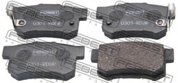 0301-RD9R FEBEST Brake Pad Set, disc brake