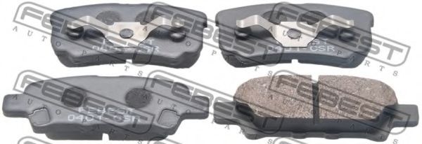 0401-CSR FEBEST Brake System Brake Pad Set, disc brake