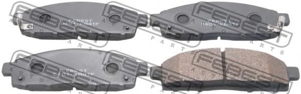 0401-KB4TF FEBEST Brake Pad Set, disc brake