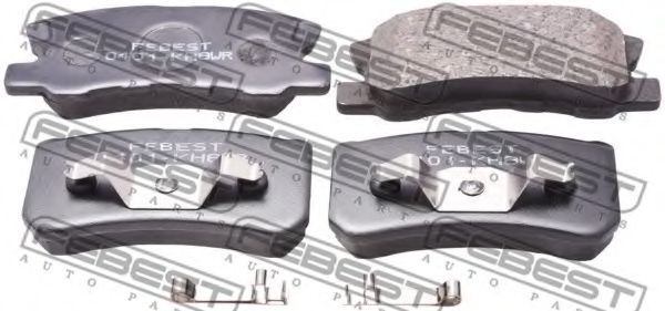 0401-KH8WR FEBEST Brake Pad Set, disc brake