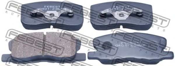 0401-Z39AF FEBEST Brake Pad Set, disc brake