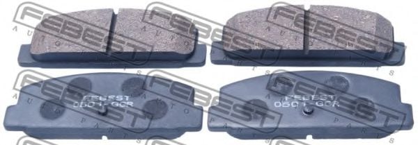 0501-GGR FEBEST Brake Pad Set, disc brake