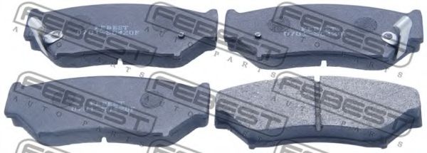 0701-SQ420F FEBEST Brake Pad Set, disc brake