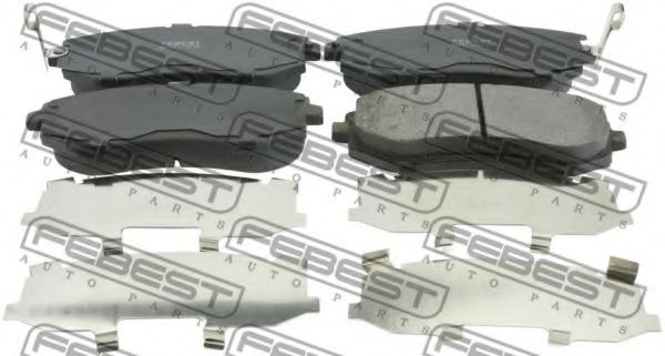0801-G12F FEBEST Brake System Brake Pad Set, disc brake