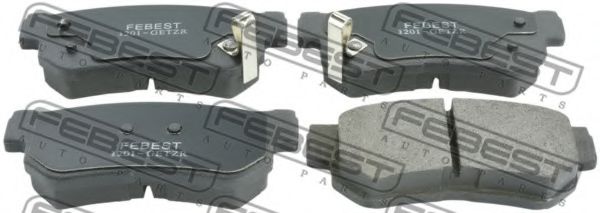 1201-GETZR FEBEST Brake Pad Set, disc brake