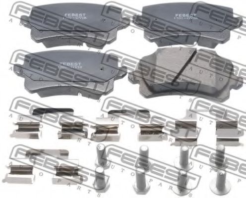 1701-GVIR FEBEST Brake System Brake Pad Set, disc brake