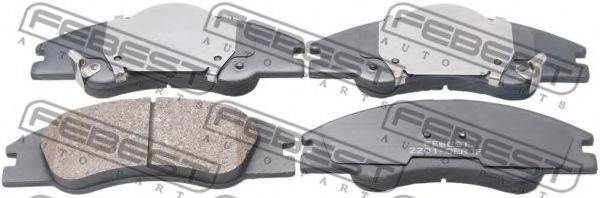 2201-CERIF FEBEST Комплект тормозных колодок, дисковый тормоз