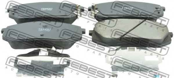 2201-FQF FEBEST Brake System Brake Pad Set, disc brake