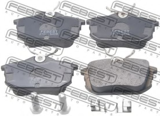 2701-S40R FEBEST Brake Pad Set, disc brake