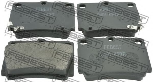 0401-K99R FEBEST Brake Pad Set, disc brake