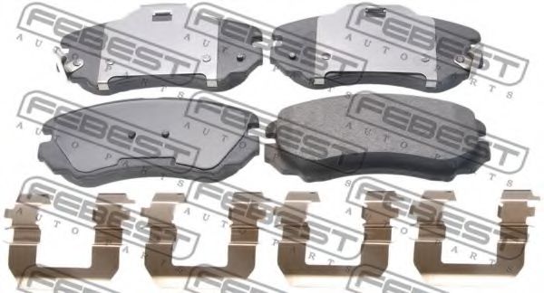 1201-ELANF FEBEST Brake Pad Set, disc brake