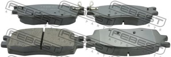 2201-RIOF FEBEST Brake Pad Set, disc brake