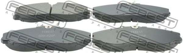 0201-R20F FEBEST Brake Pad Set, disc brake