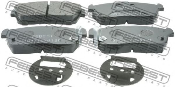 0701-GA413F FEBEST Brake System Brake Pad Set, disc brake