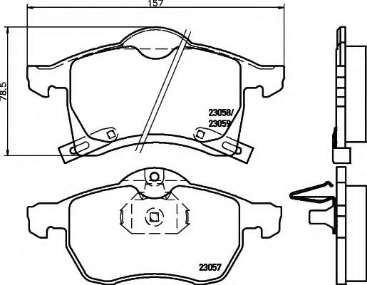 N351 COBREQ Brake Pad Set, disc brake
