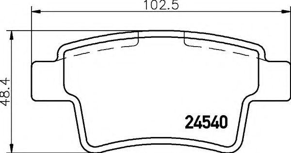 N-1178 COBREQ Brake Pad Set, disc brake