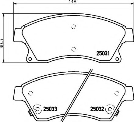 N-384 COBREQ Brake Pad Set, disc brake