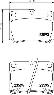 N-1295 COBREQ Brake Pad Set, disc brake