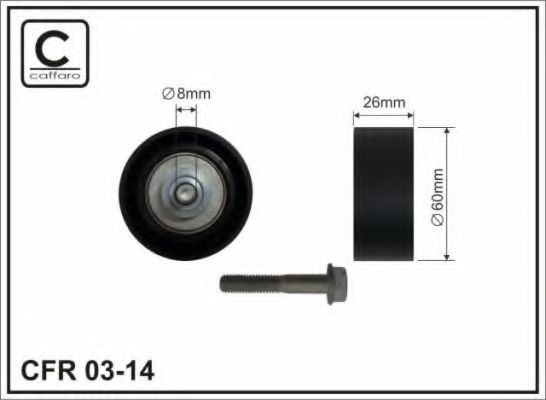 03-14 CAFFARO Тормозная система Тормозной диск