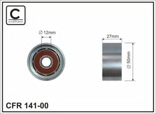 141-00 CAFFARO Тормозная система Тормозной диск