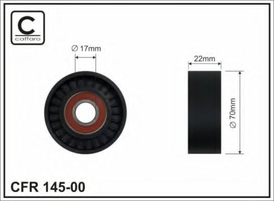 145-00 CAFFARO Brake System Brake Disc