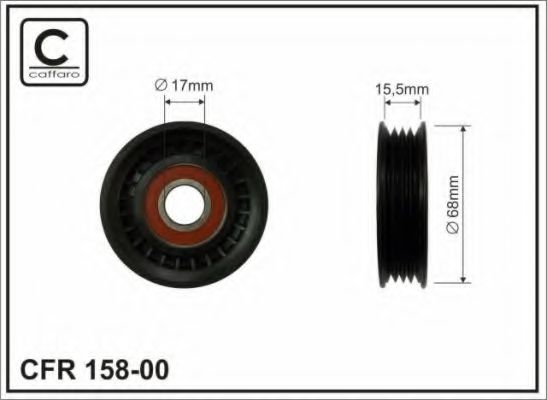 158-00 CAFFARO Тормозная система Тормозной диск