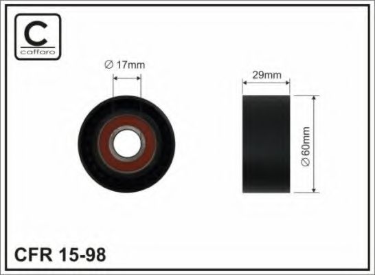 15-98 CAFFARO Wheel Suspension Stabiliser Mounting