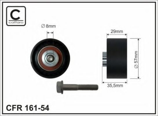 161-54 CAFFARO Тормозная система Тормозной диск