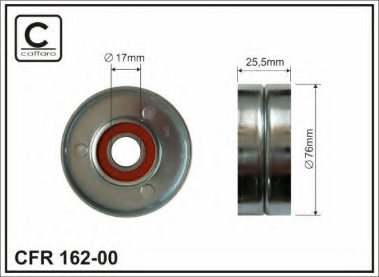 162-00 CAFFARO Тормозная система Тормозной диск