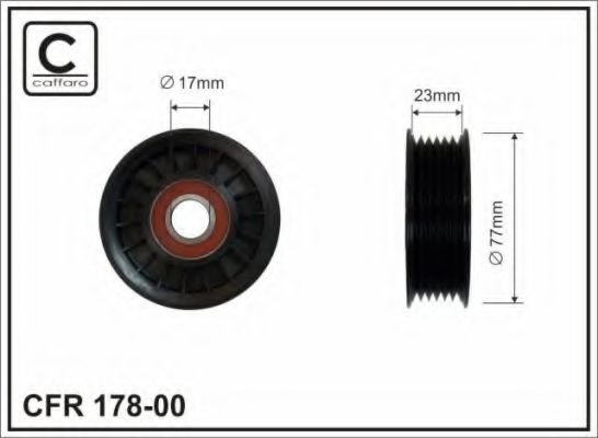 178-00 CAFFARO Brake System Brake Lining Kit, drum brake